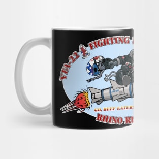 Fighting Redcocks Rhino Nose Art Mug